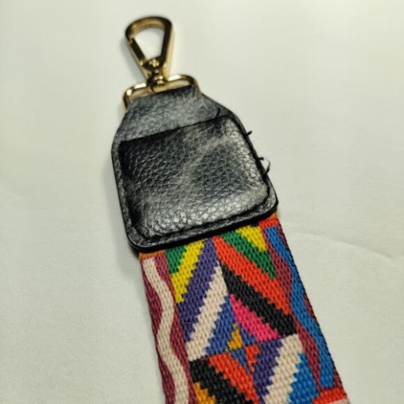 Non-Adjustable Detachable Replacement Crossbody Bag Strap Gold Metal Colorful - Picture 5 of 7